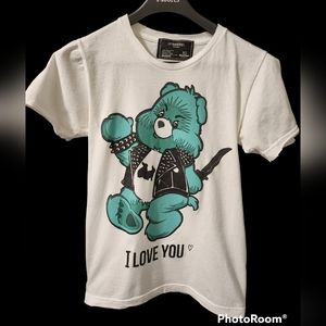 DOM REBEL Montréal Care Bears Graphic XS White Made In Canada 🇨🇦